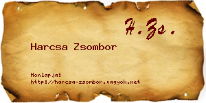 Harcsa Zsombor névjegykártya